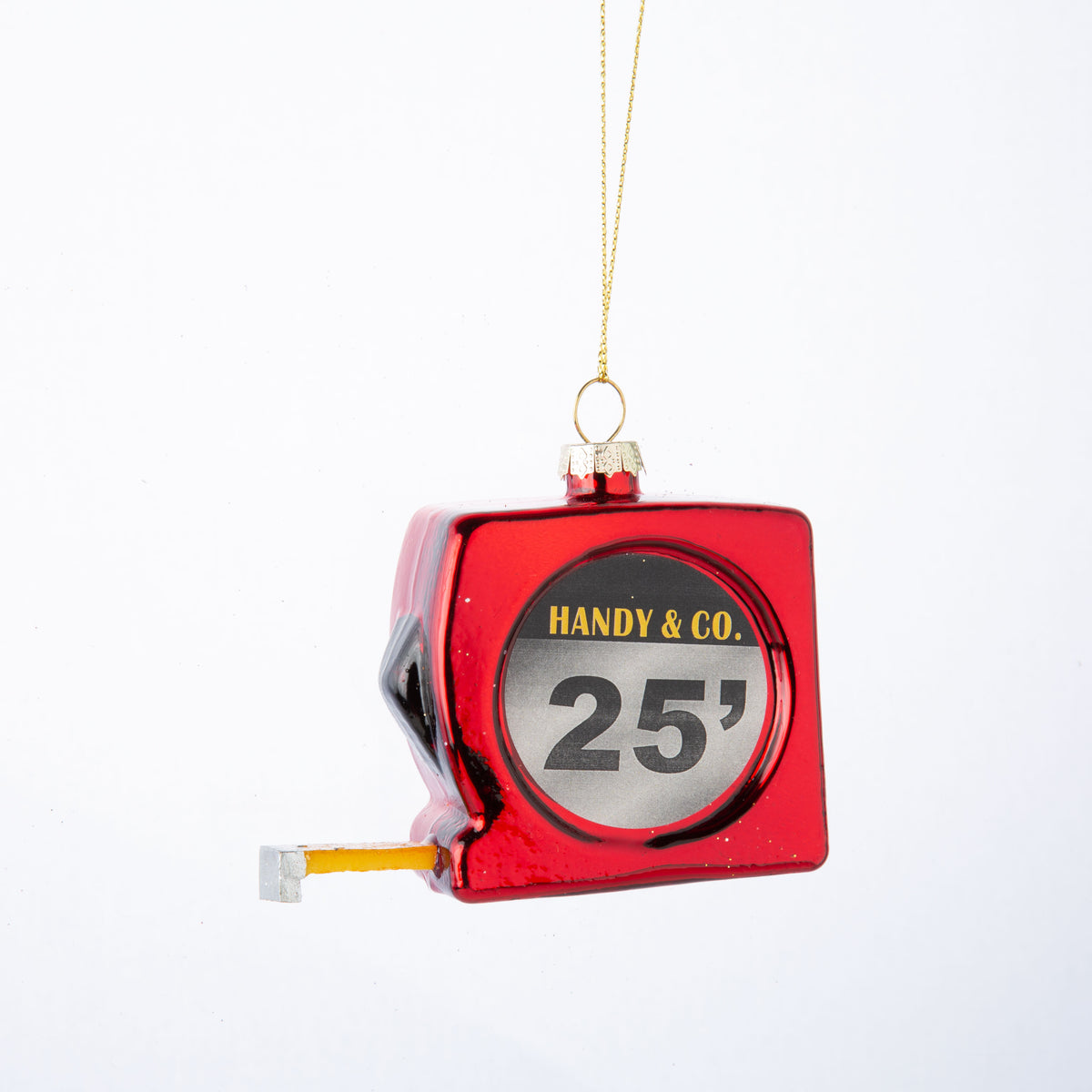 Blown Glass Tape Measure Ornament