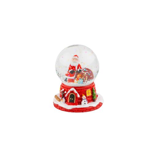 Mini Snow Globe Santa Delivering Gifts