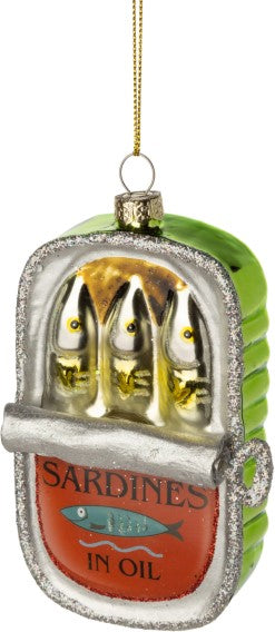 Sardine Tin - Glass Ornament