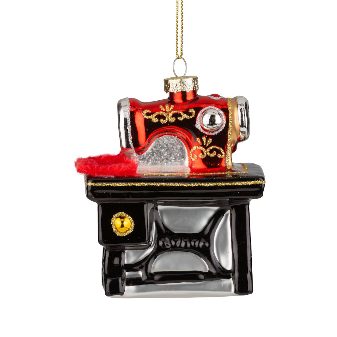 Sewing Machine - Glass Ornament