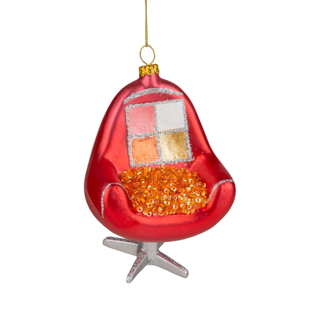 Retro Chair - Glass Ornament