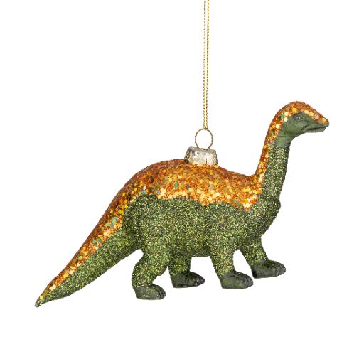 Glass Dinosaur Ornament