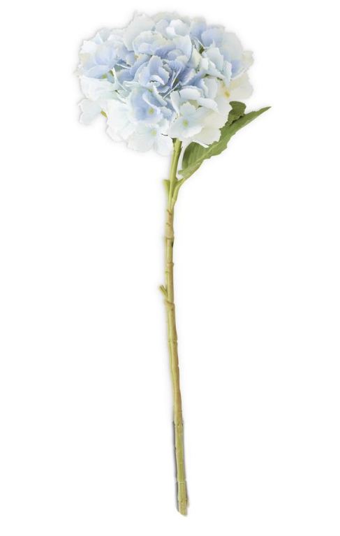 artificial real touch blue hydrangea flower