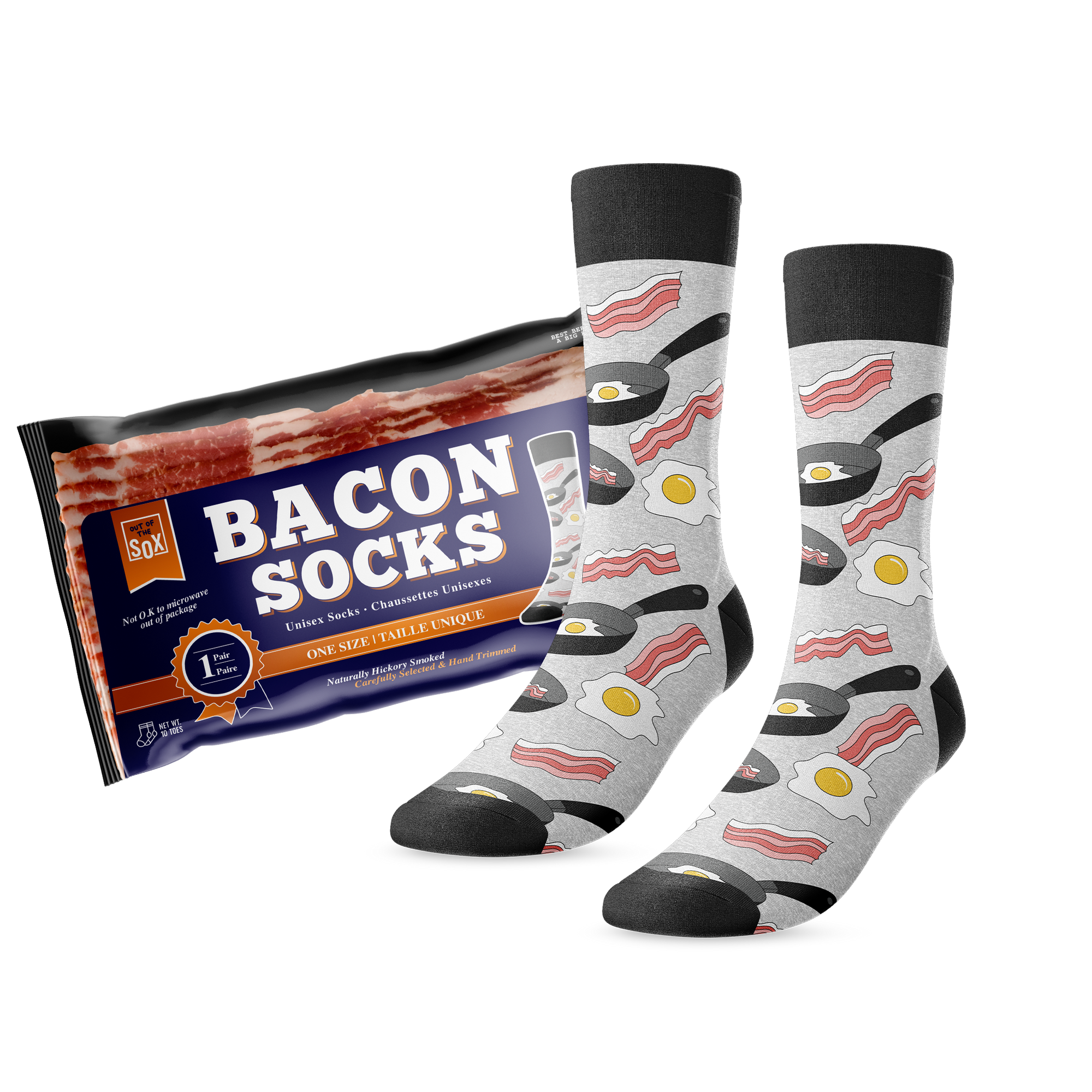 Bacon themed socks