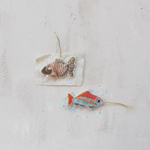 Beaded Fish Ornament