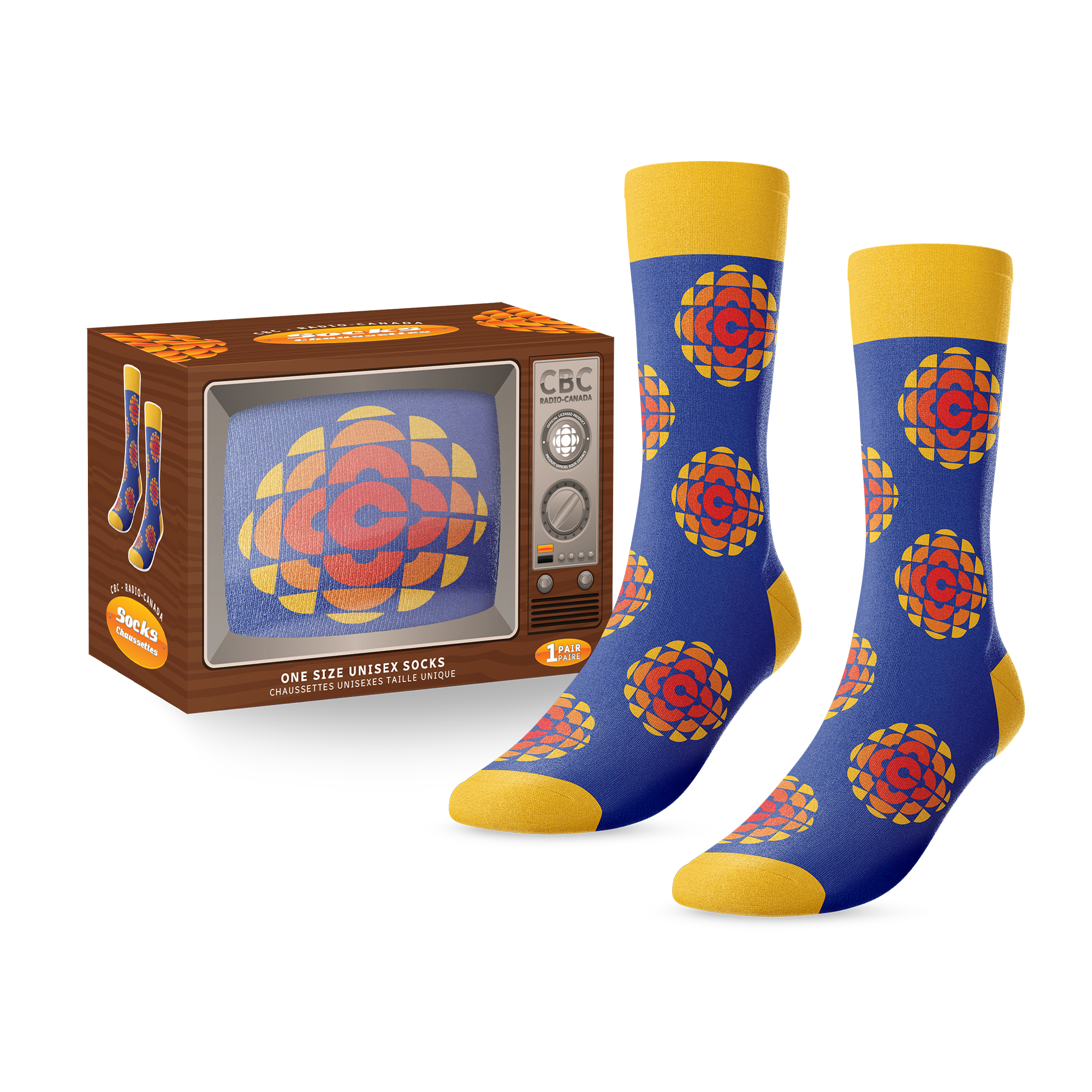 CBC retro logo socks