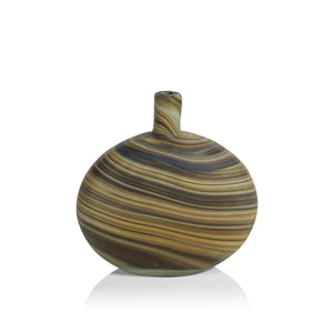 Marbleized Glass Vase - 8.5"