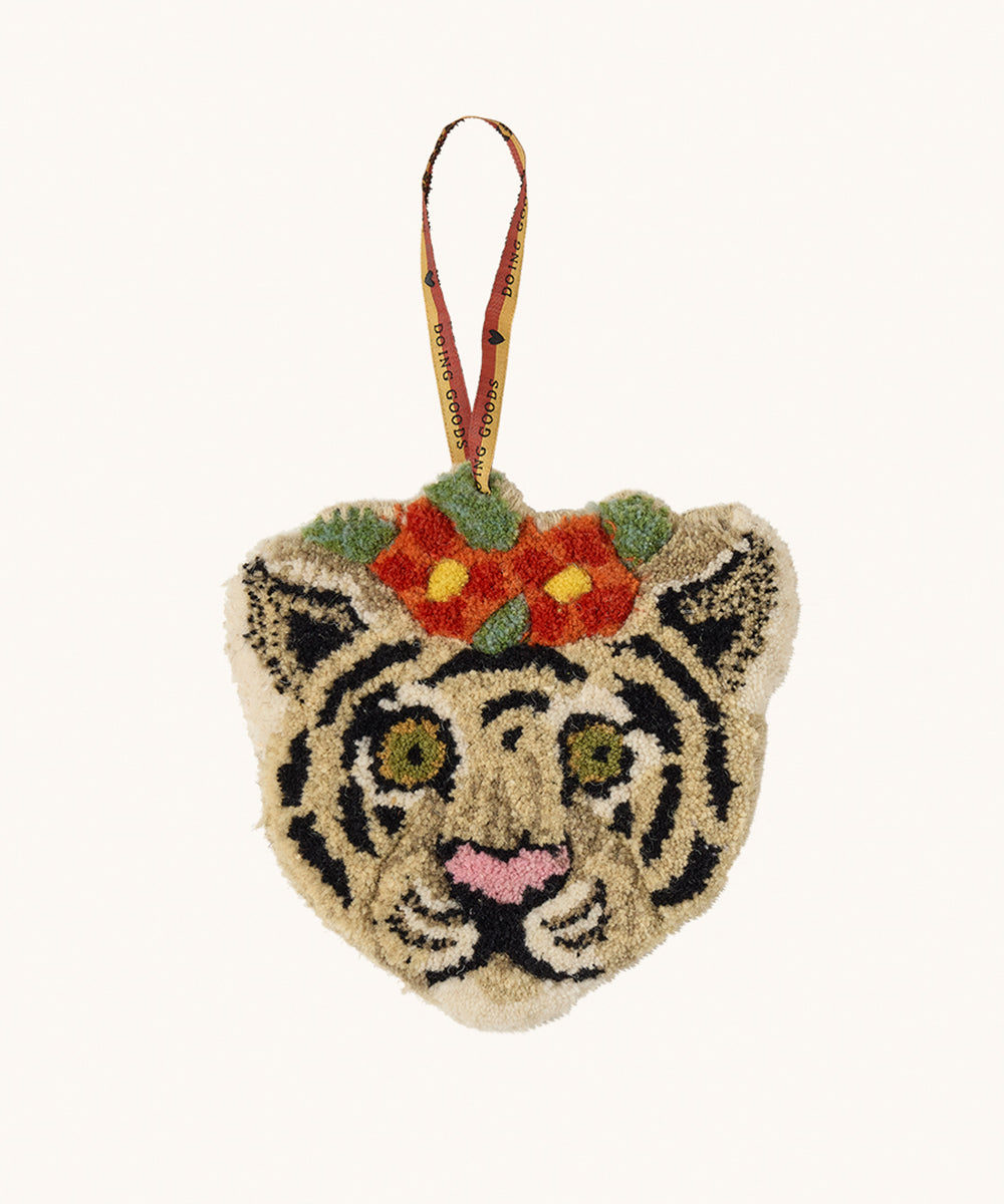 Floral Tiger Wall Hanger