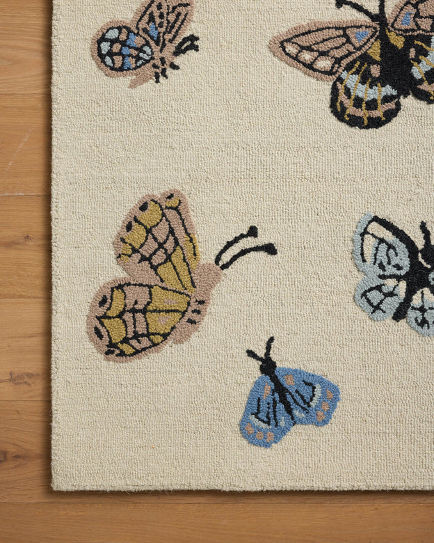 Highgrove Butterfly Rug (in Teal or Cream)