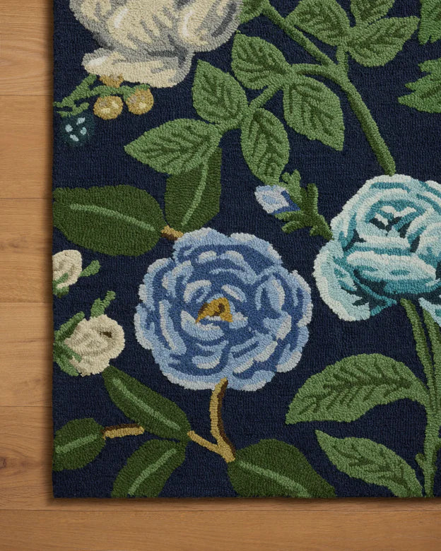 Highgrove Garden Rug (in Mint or Navy)