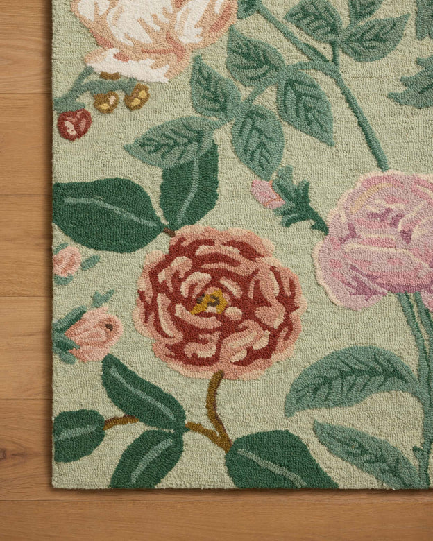 Highgrove Garden Rug (in Mint or Navy)