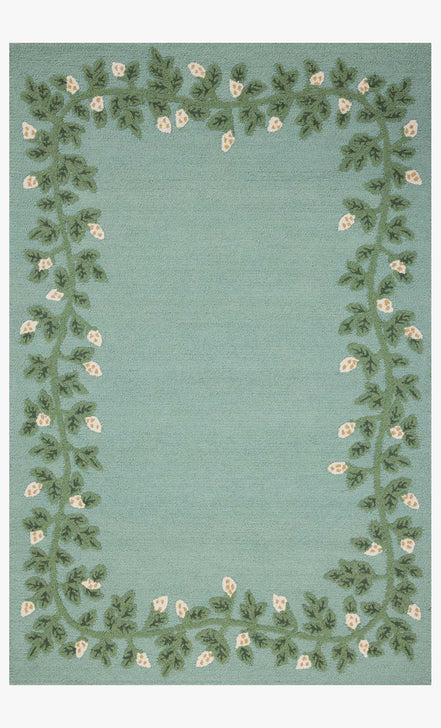 Highgrove Garland Rug (in Blue or Cream)