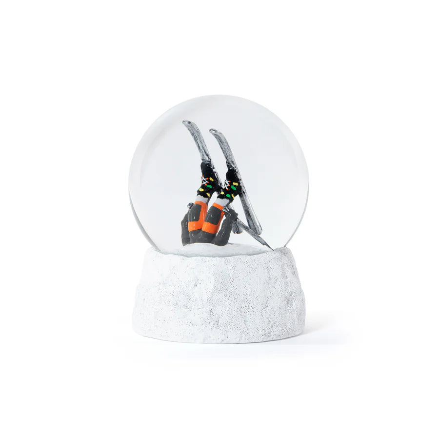 Head in Skier Snow Globe