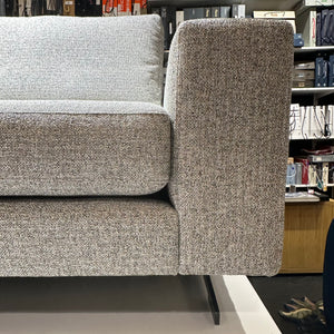half custom grey stain resistant sofa 
