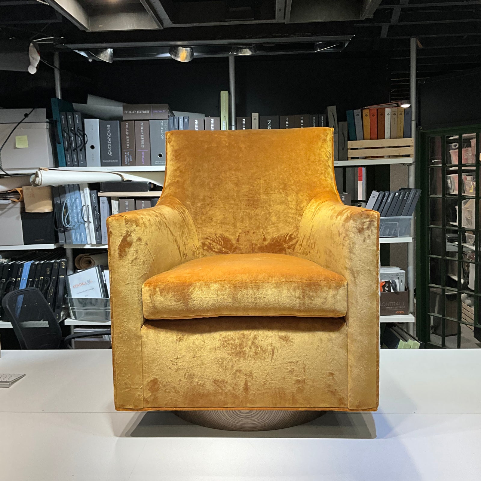 Xavier Swivel Chair with Round Base