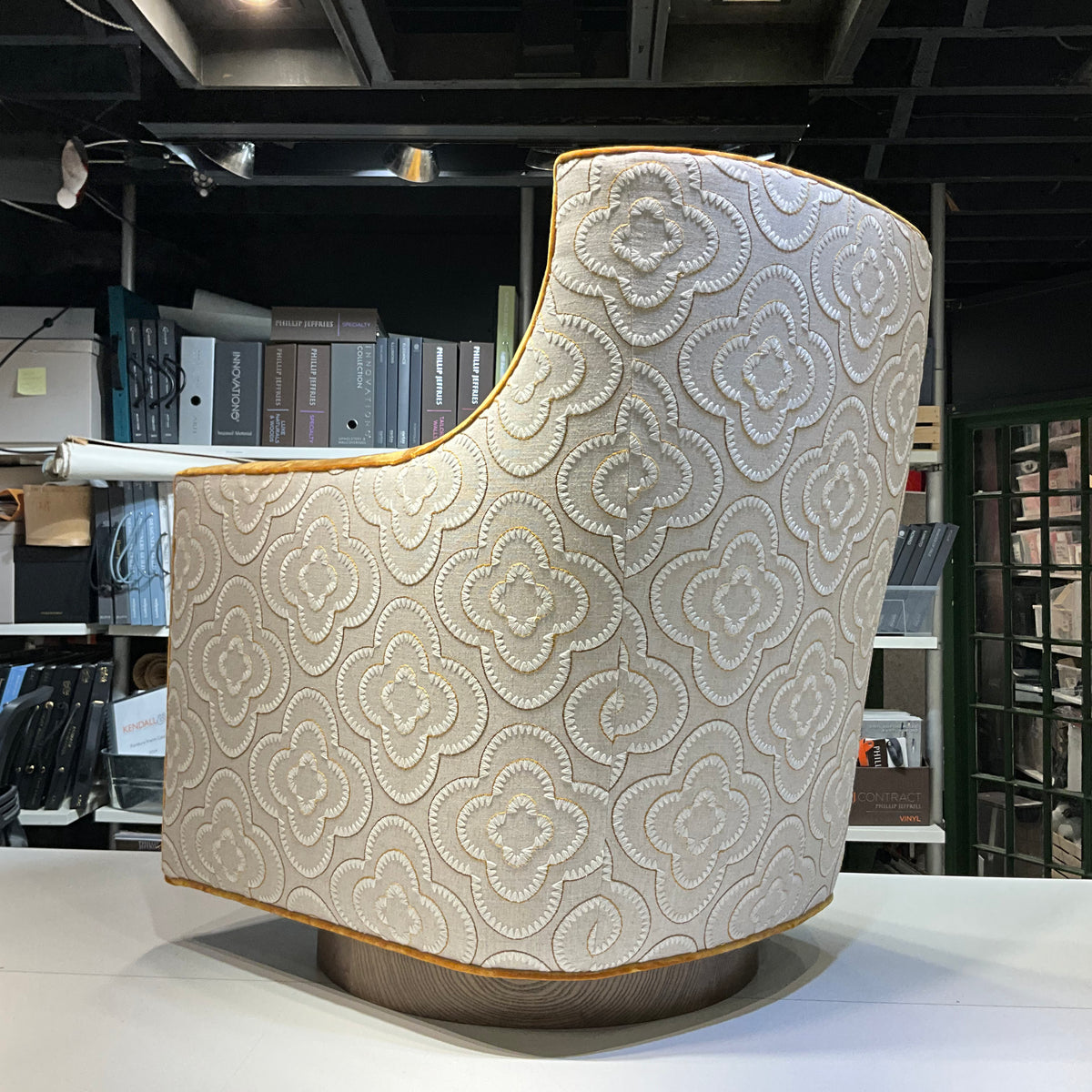 Xavier Swivel Chair with Round Base