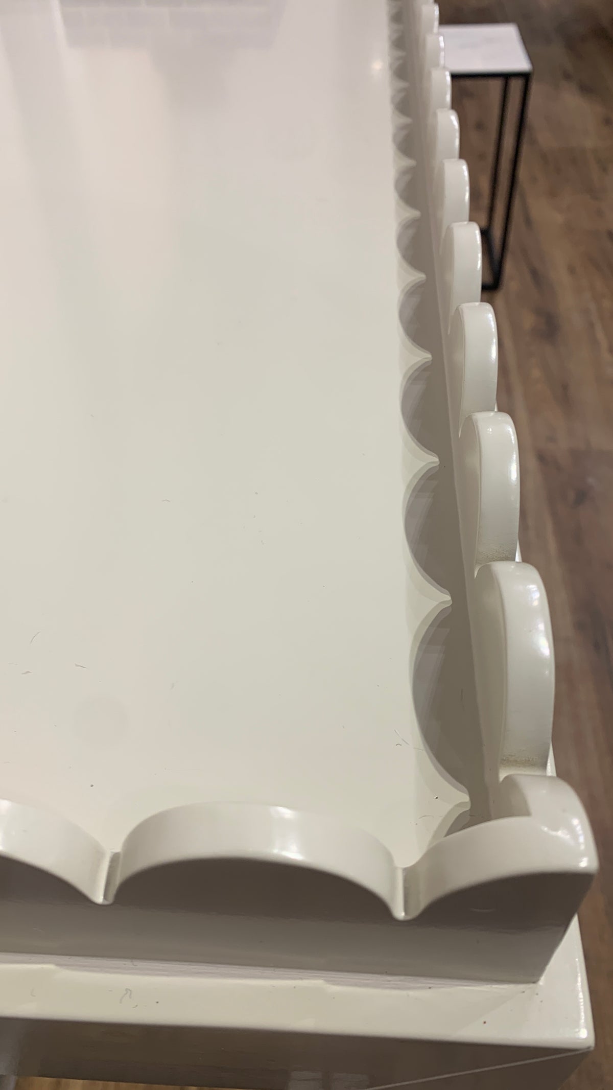 Scalloped Edge Console Table