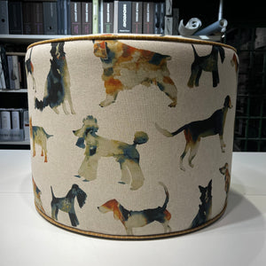 Drum Ottoman - Dogs