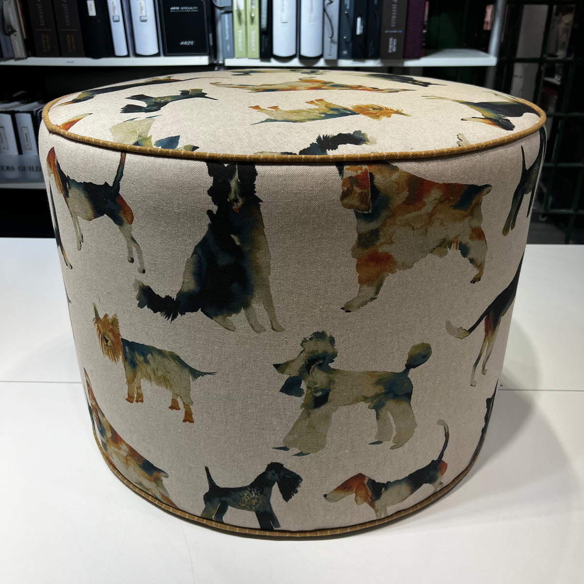 Drum Ottoman - Dogs