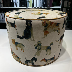 Drum Ottoman - Dogs