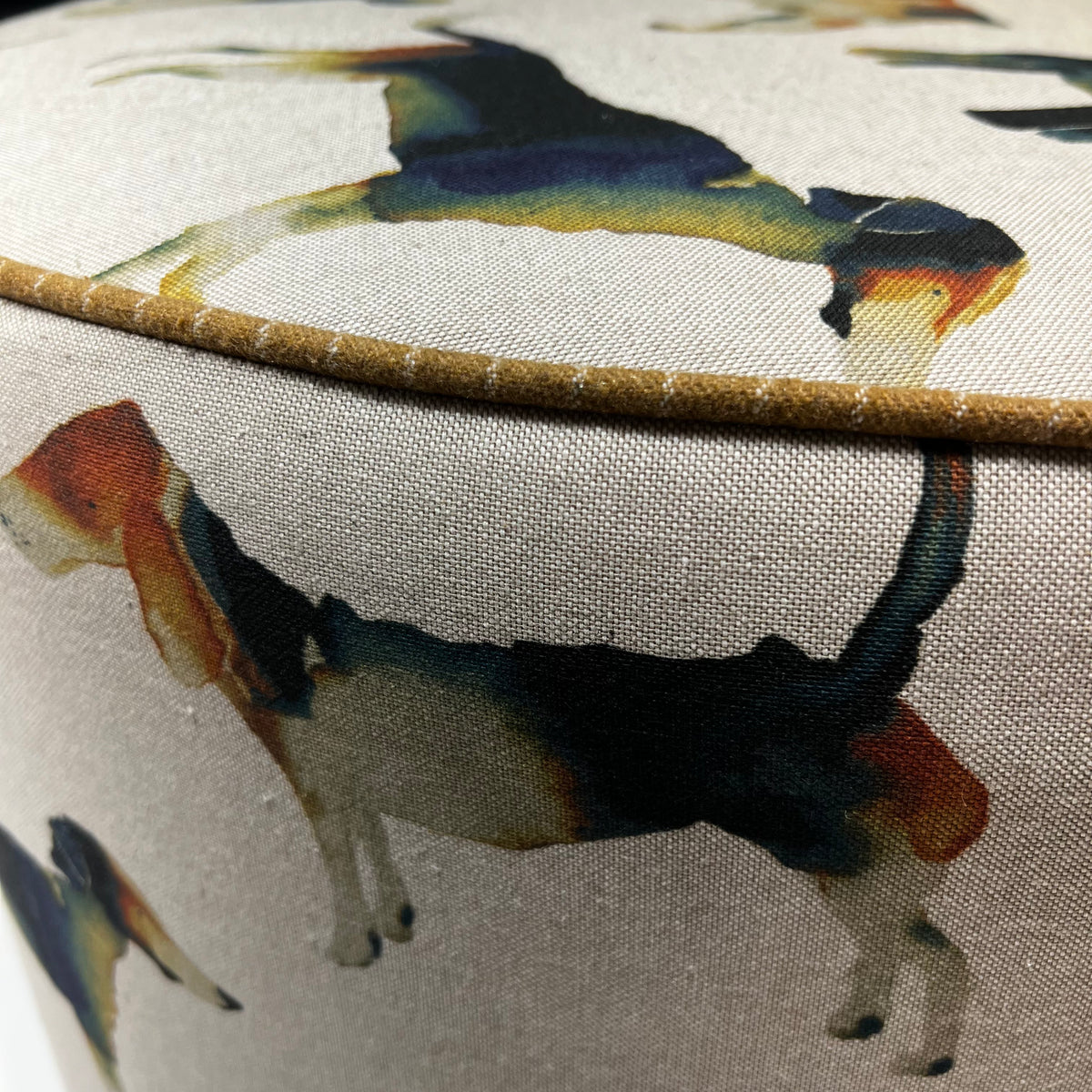 Drum Ottoman - Dogs