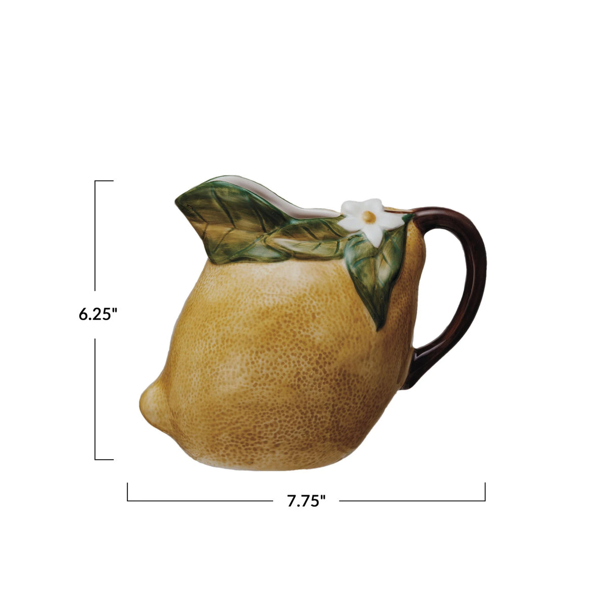 Stoneware Lemon Pitcher