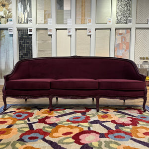 Bernice Bergère Sofa in Merlot