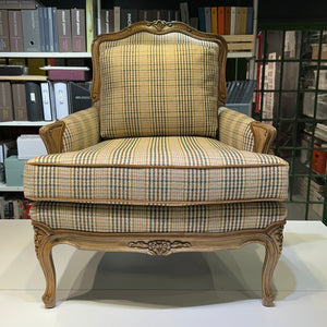 Plaid Bergère Chair