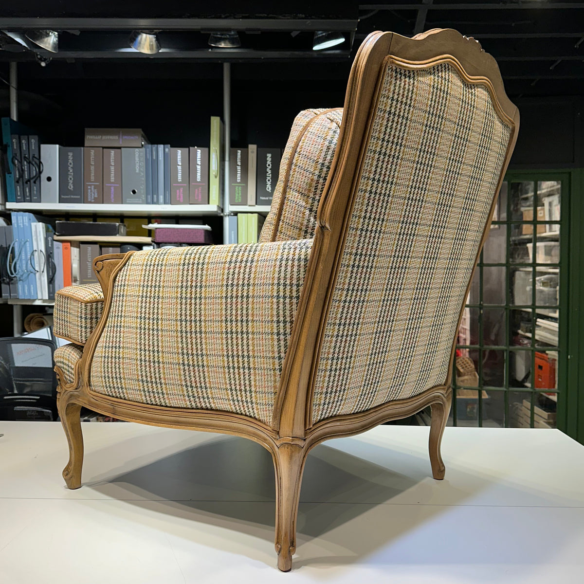 Plaid Bergère Chair