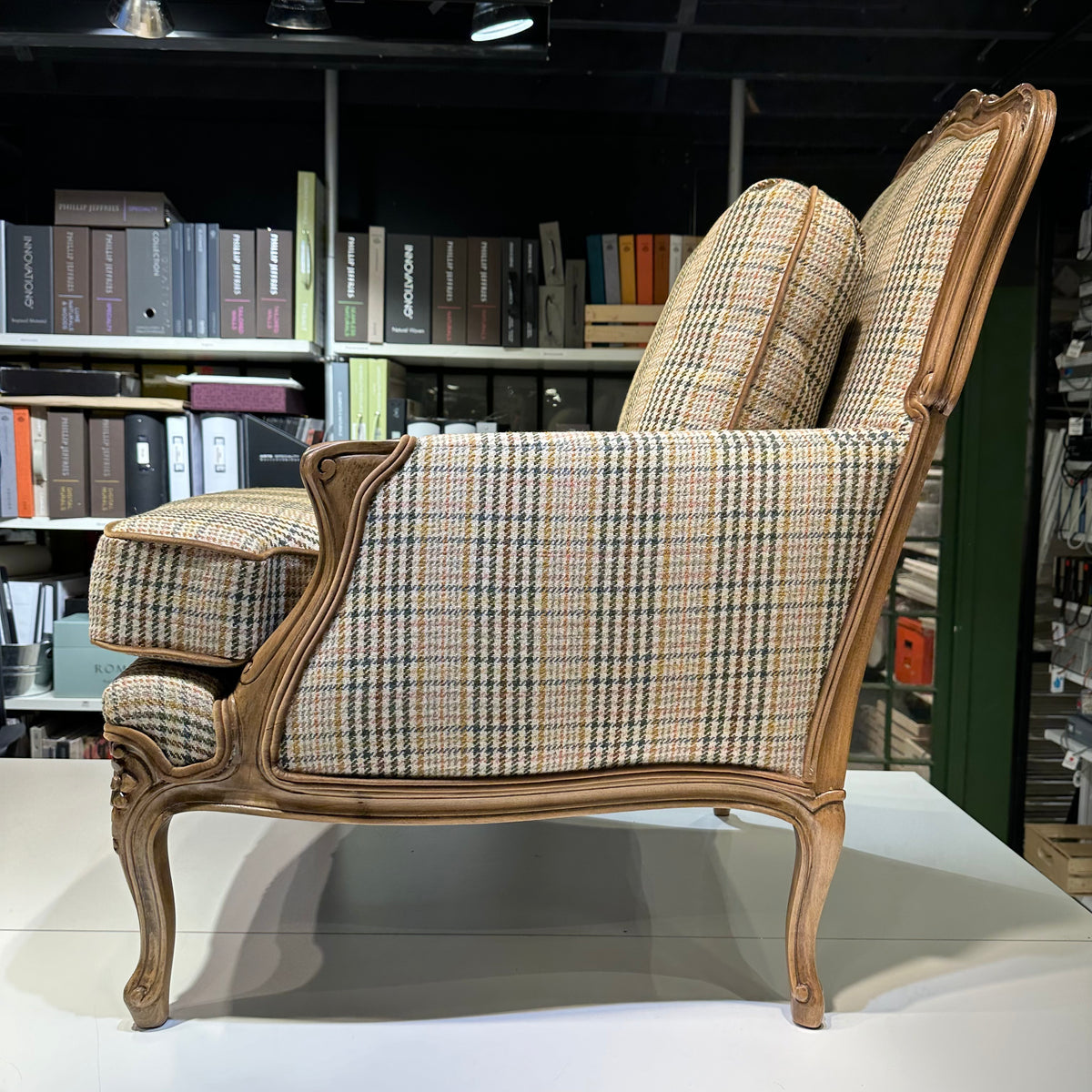 Plaid Bergère Chair