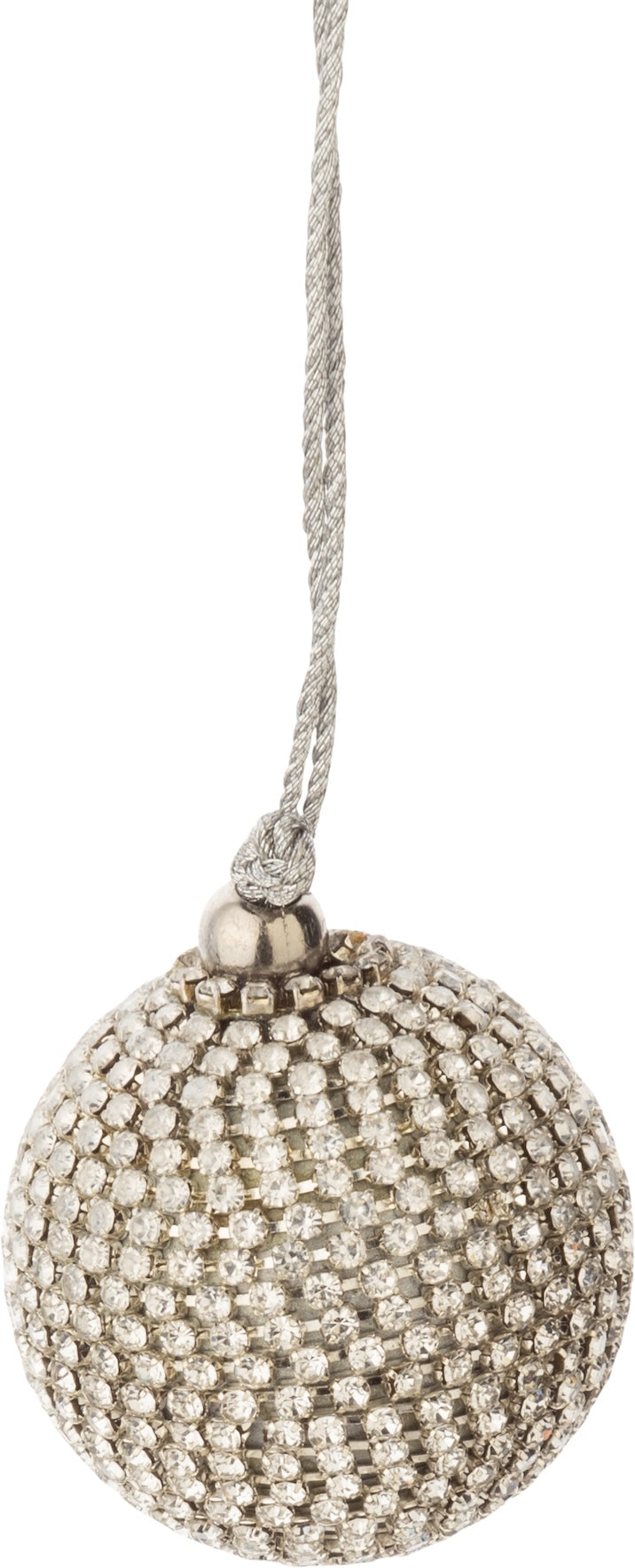 Silver Disco Ornament