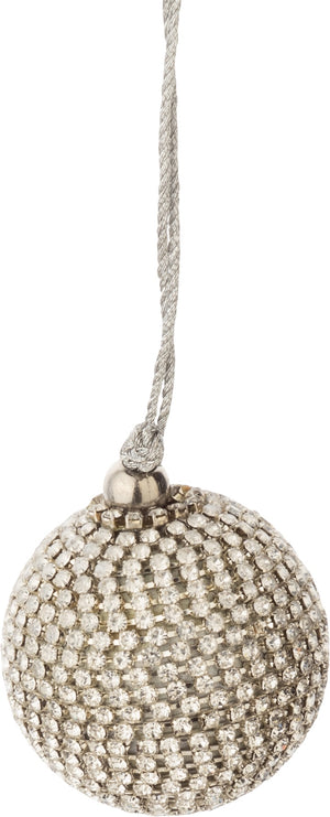Silver Disco Ornament