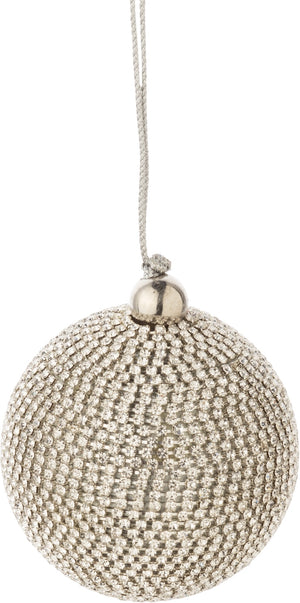Silver Disco Ornament