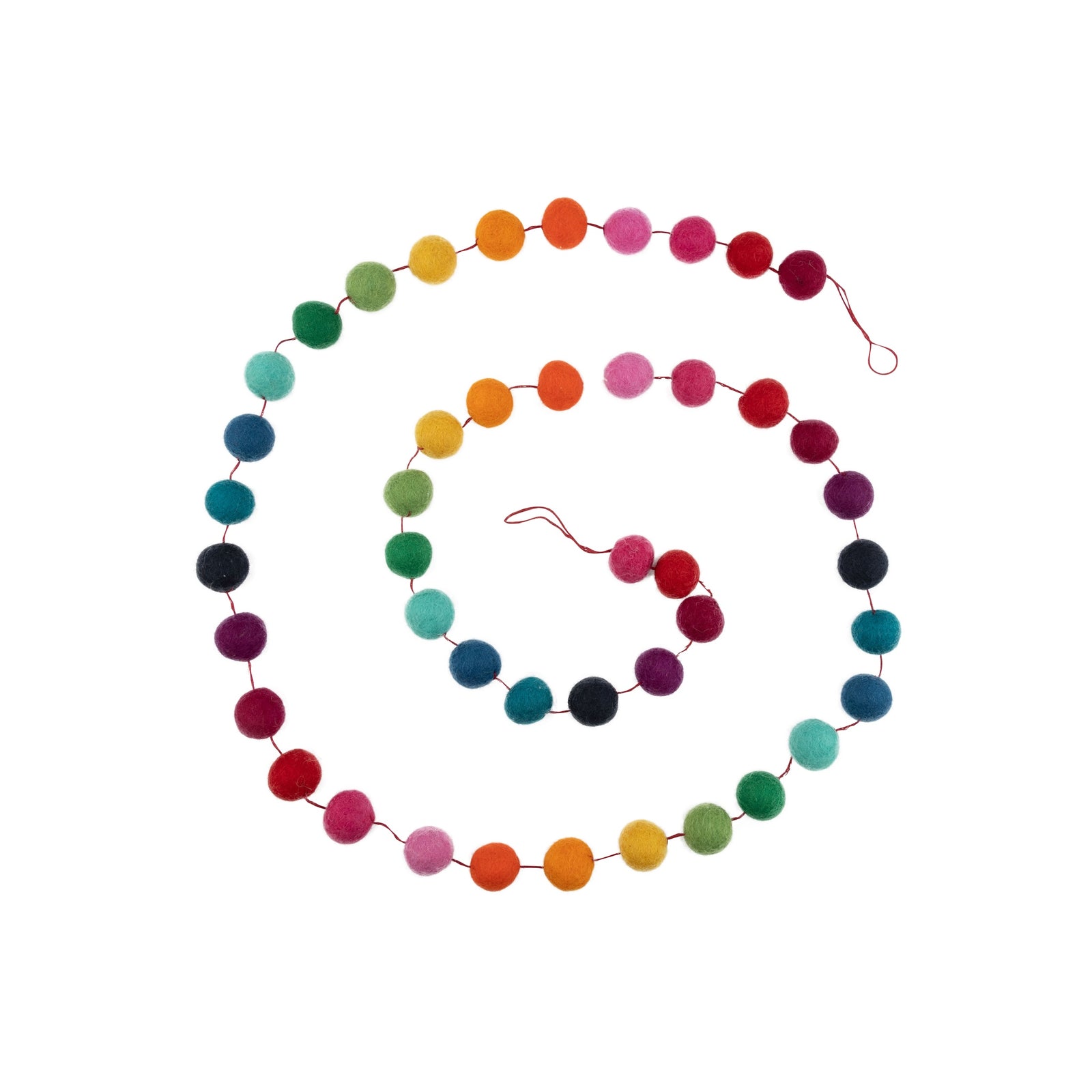 Rainbow Pom Pom Garland