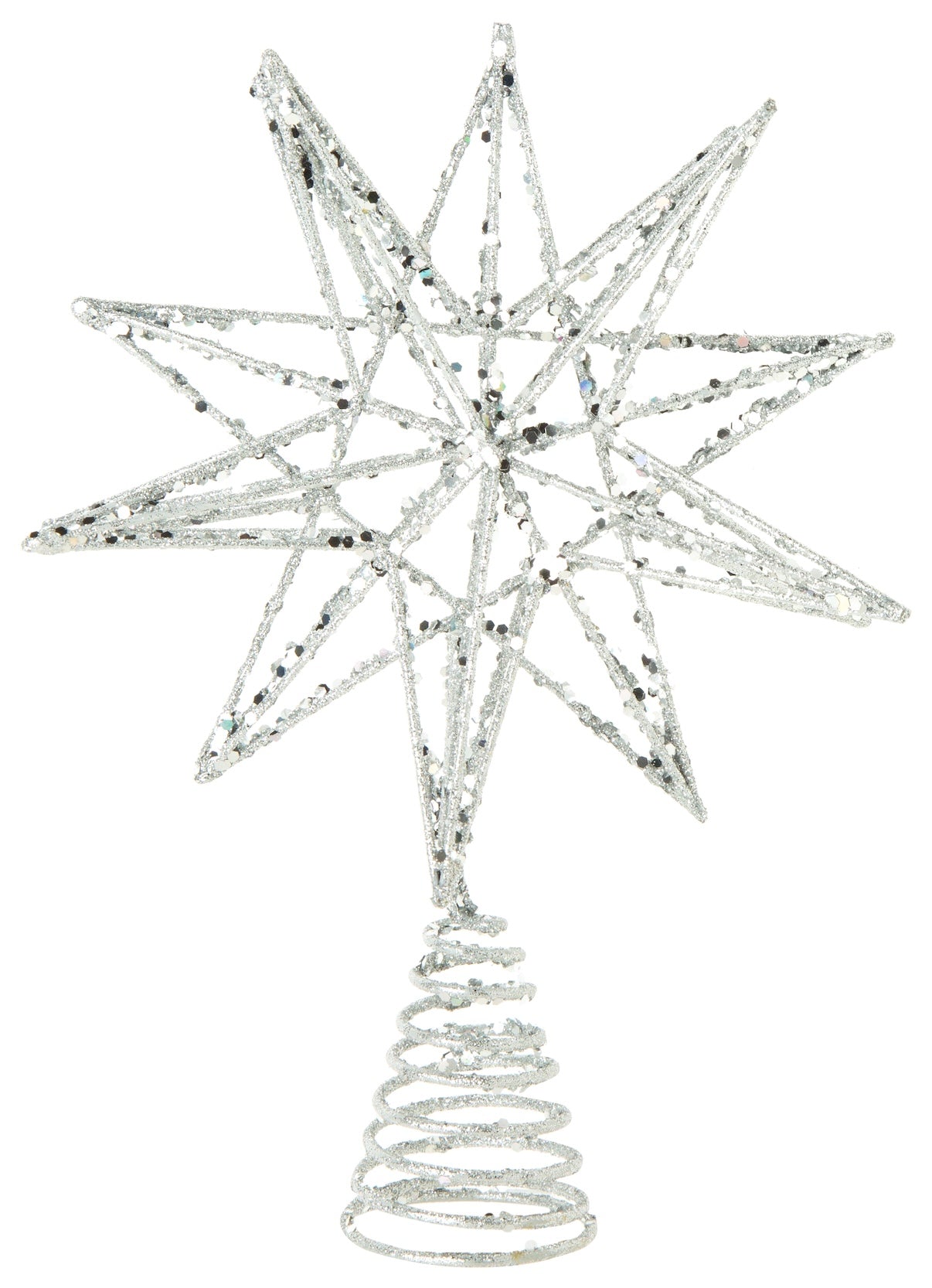 Silver Star Tree Topper