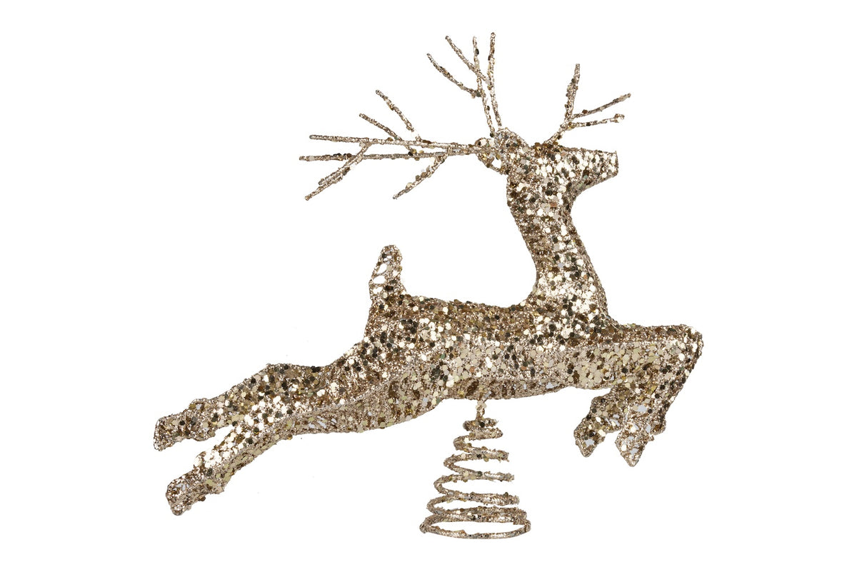 Sparkle Deer Tree Topper