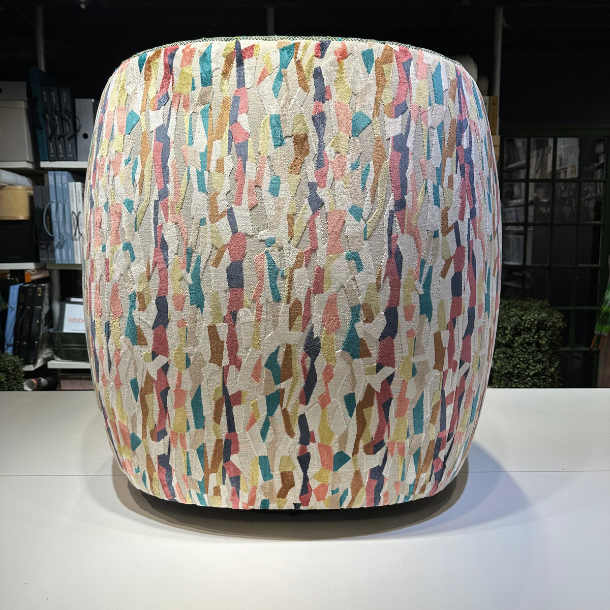 Tofino in Chevron Tweed with Cut Velvet