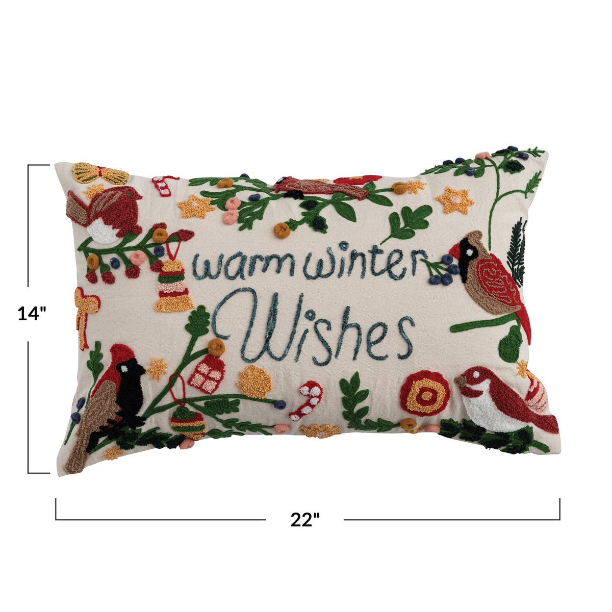 Warm Winter Wishes Lumbar Pillow