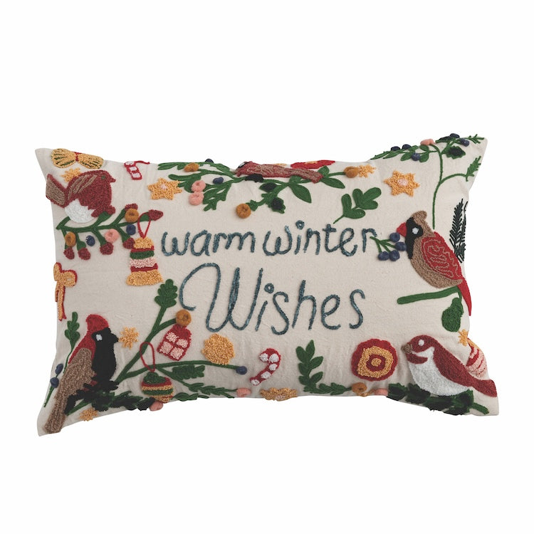Warm Winter Wishes Lumbar Pillow