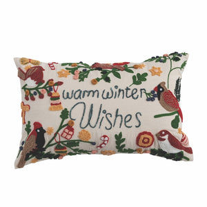Warm Winter Wishes Lumbar Pillow
