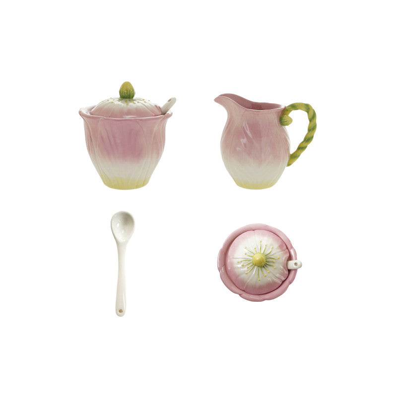 Flower Shaped Milk & Sugar