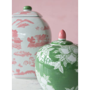 Ginger Jar with Green Lid
