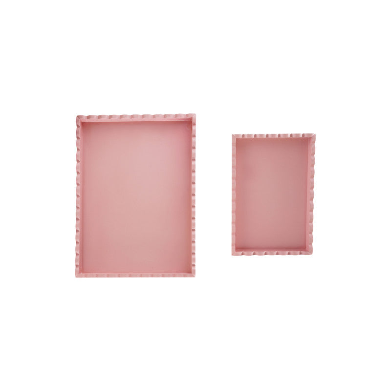 Pink Rectangular tray