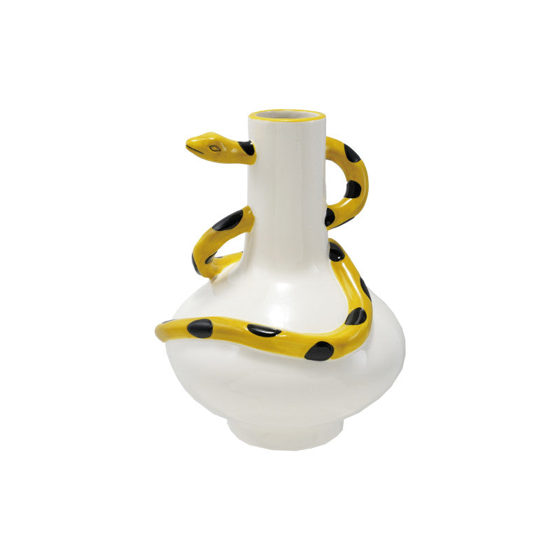 Snake Curvature Vase - Yellow