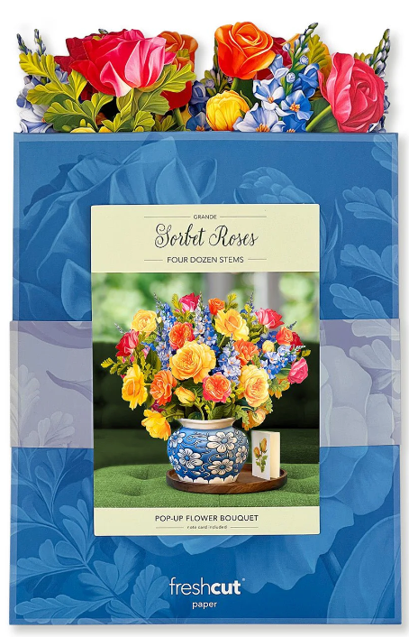 Grande Roses Pop-Up Bouquet