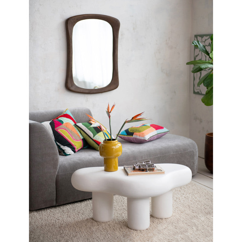 Abstract Embroidered Pillow