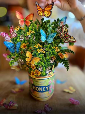 Butterflies and Buttercups Pop-Up Bouquet