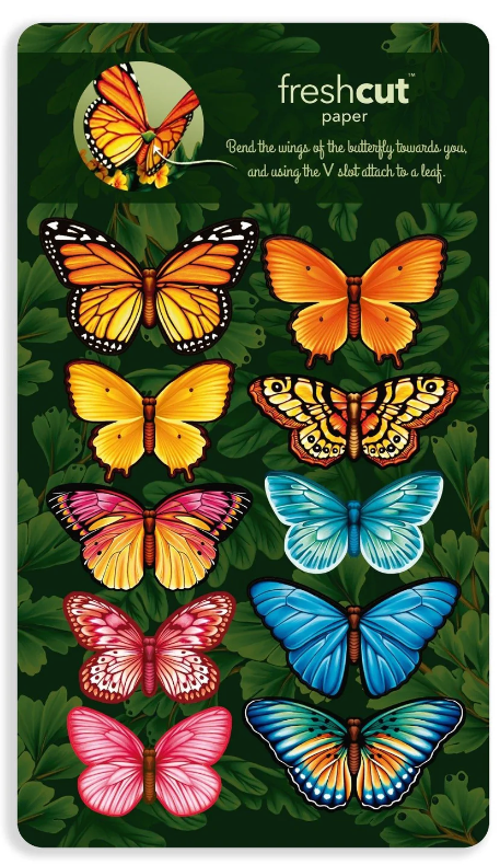 Butterflies and Buttercups Pop-Up Bouquet