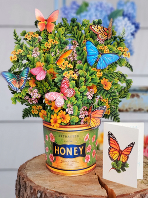 Butterflies and Buttercups Pop-Up Bouquet