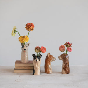 Dog Vases (multiple styles/breeds)